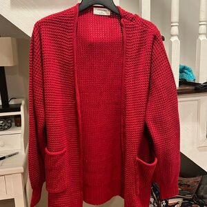 Zenana red women’s cardigan